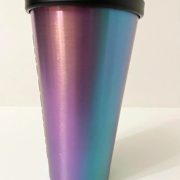 Starbucks 2014 Iridescent Cold Cup Stainless Steel  Tumbler 16 oz - Picture 4 of 16